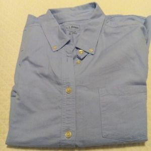 LL Bean Blue XL reg. Womens' button down shirt